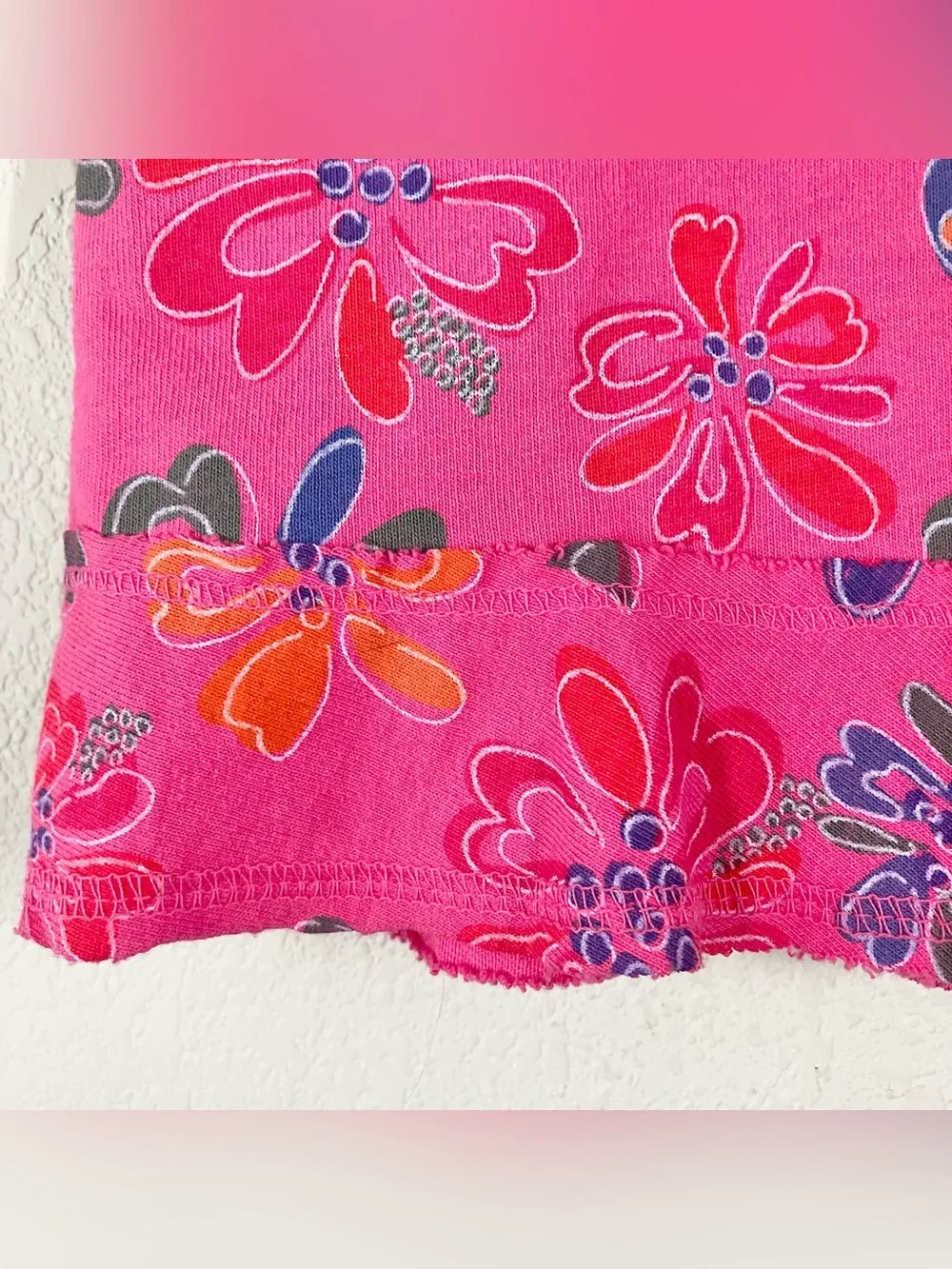 FRESH PRODUCE A-line Midi Skirt M Pull-On Floral Fish Print Beach Resort Summer - Picture 8 of 11